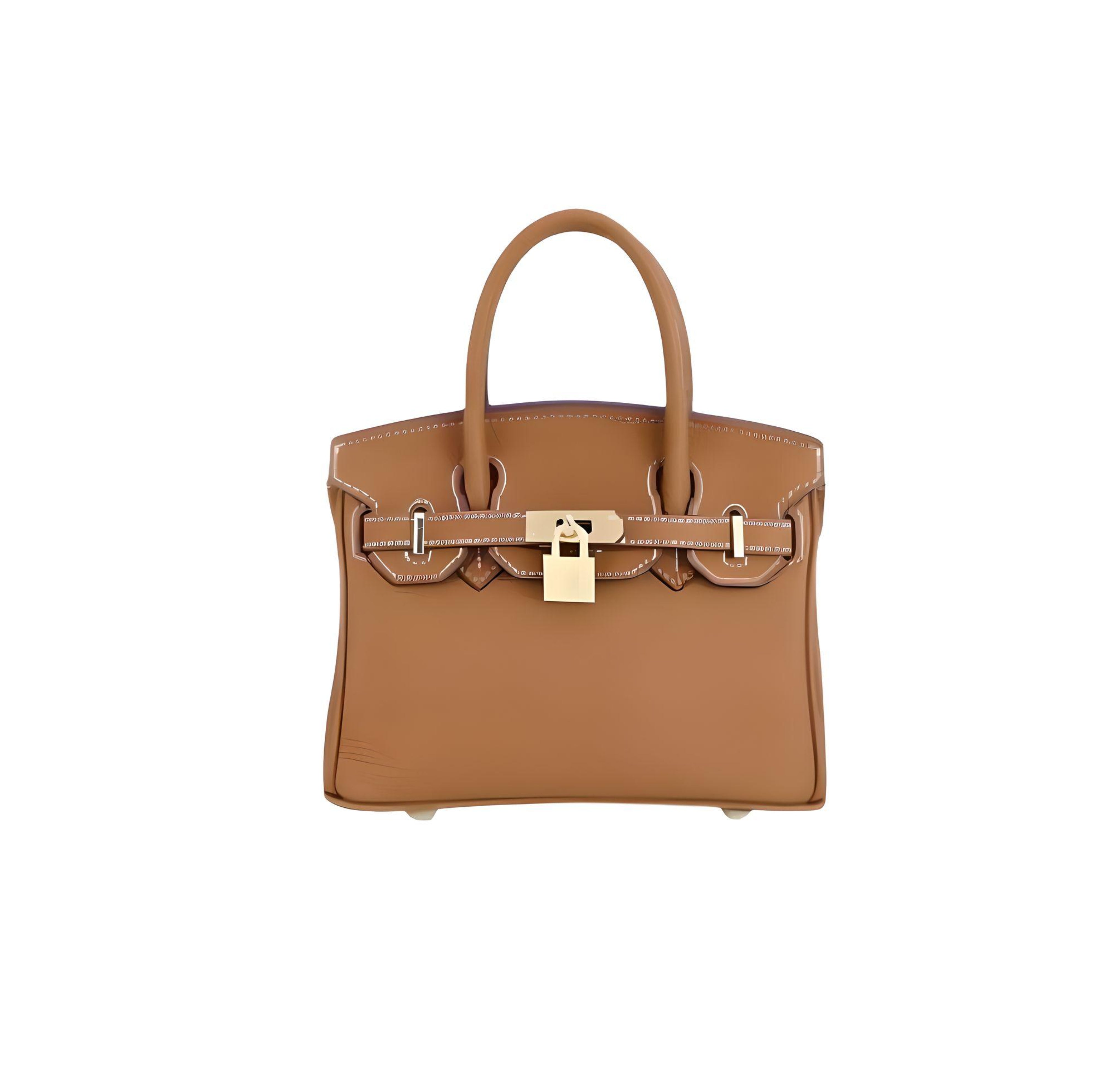 Inspired By Birkin Tote Leather Bag