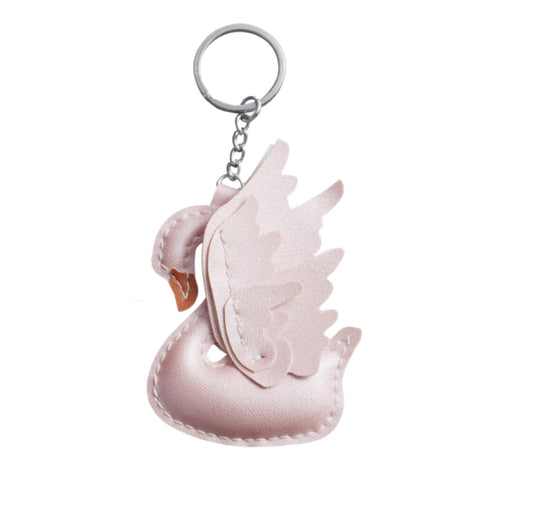 Leather Swan Bag Charm