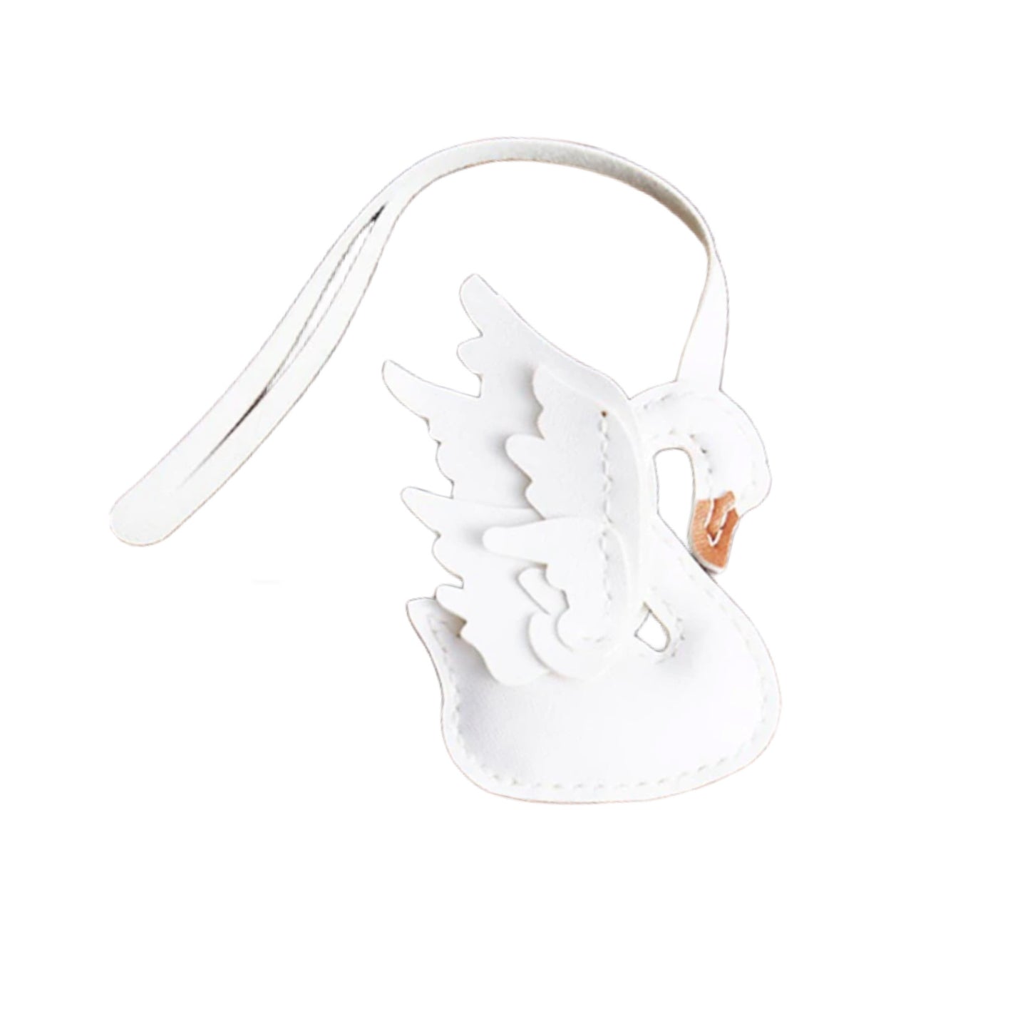 Leather Swan Bag Charm