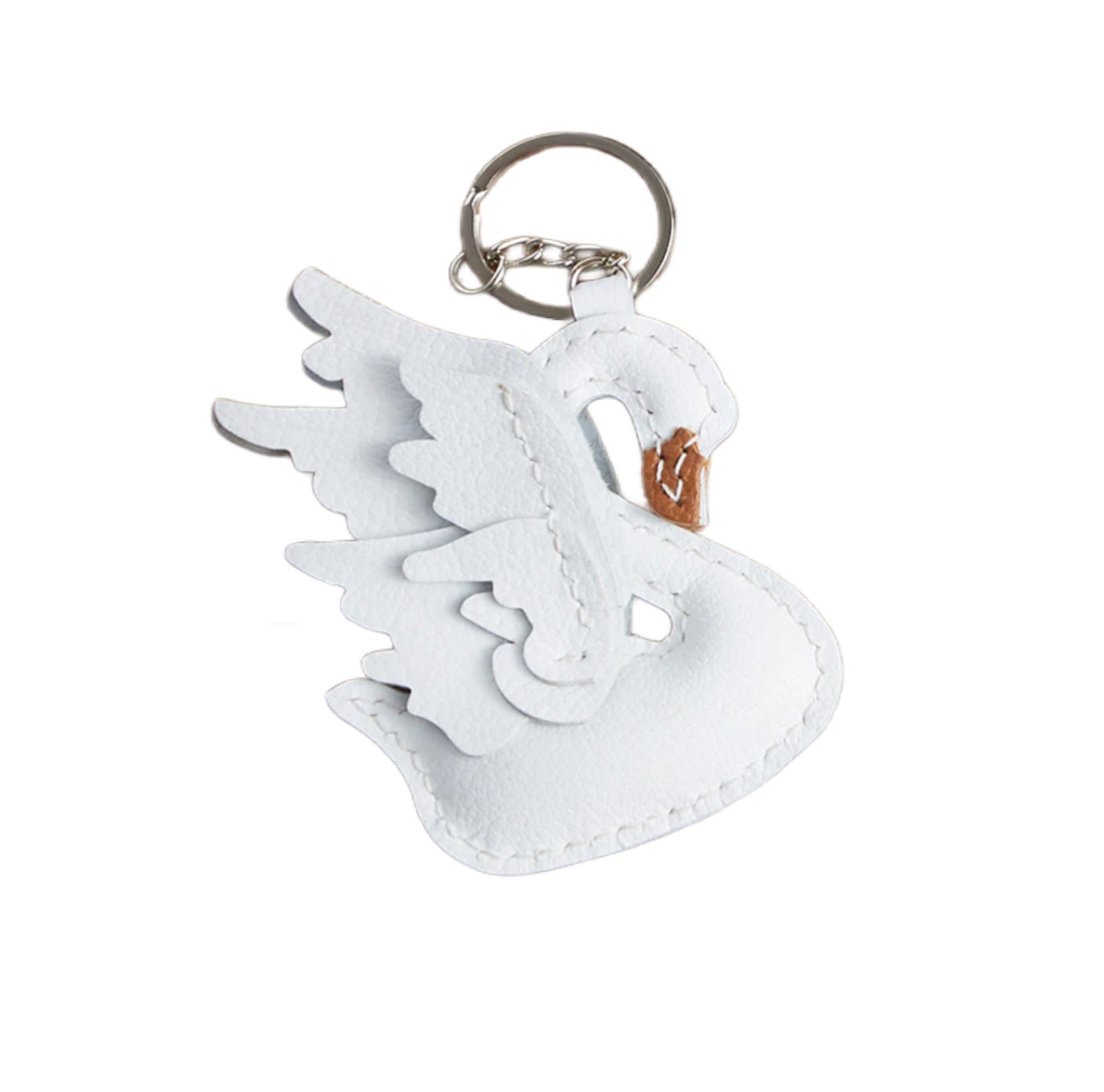 Leather Swan Bag Charm