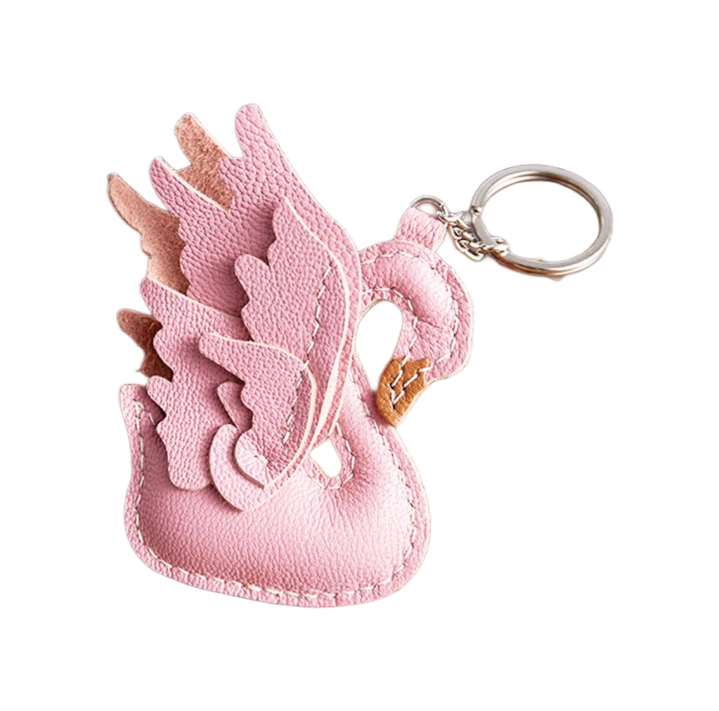 Leather Swan Bag Charm