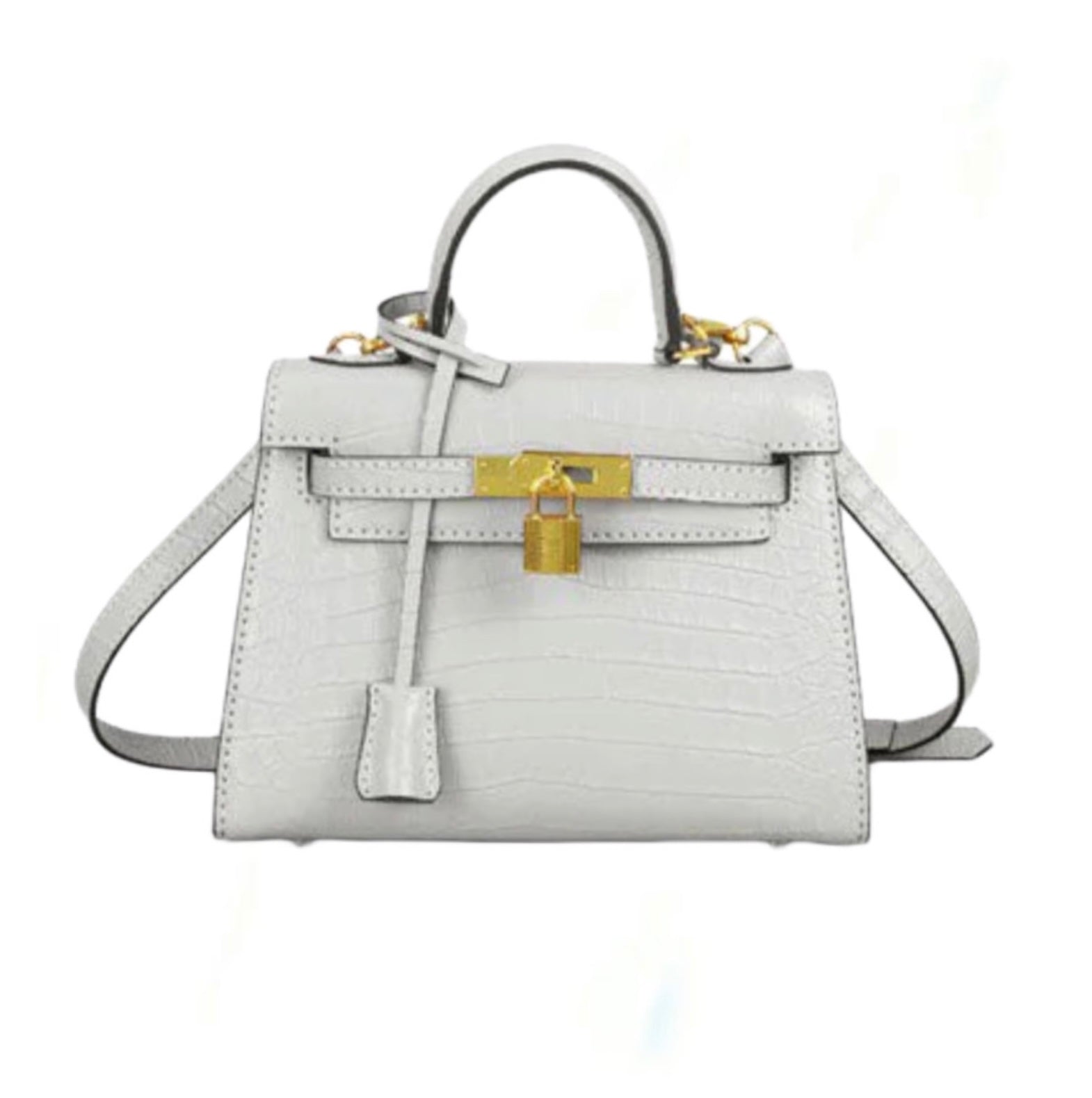 Mini crocodile shop kelly bag