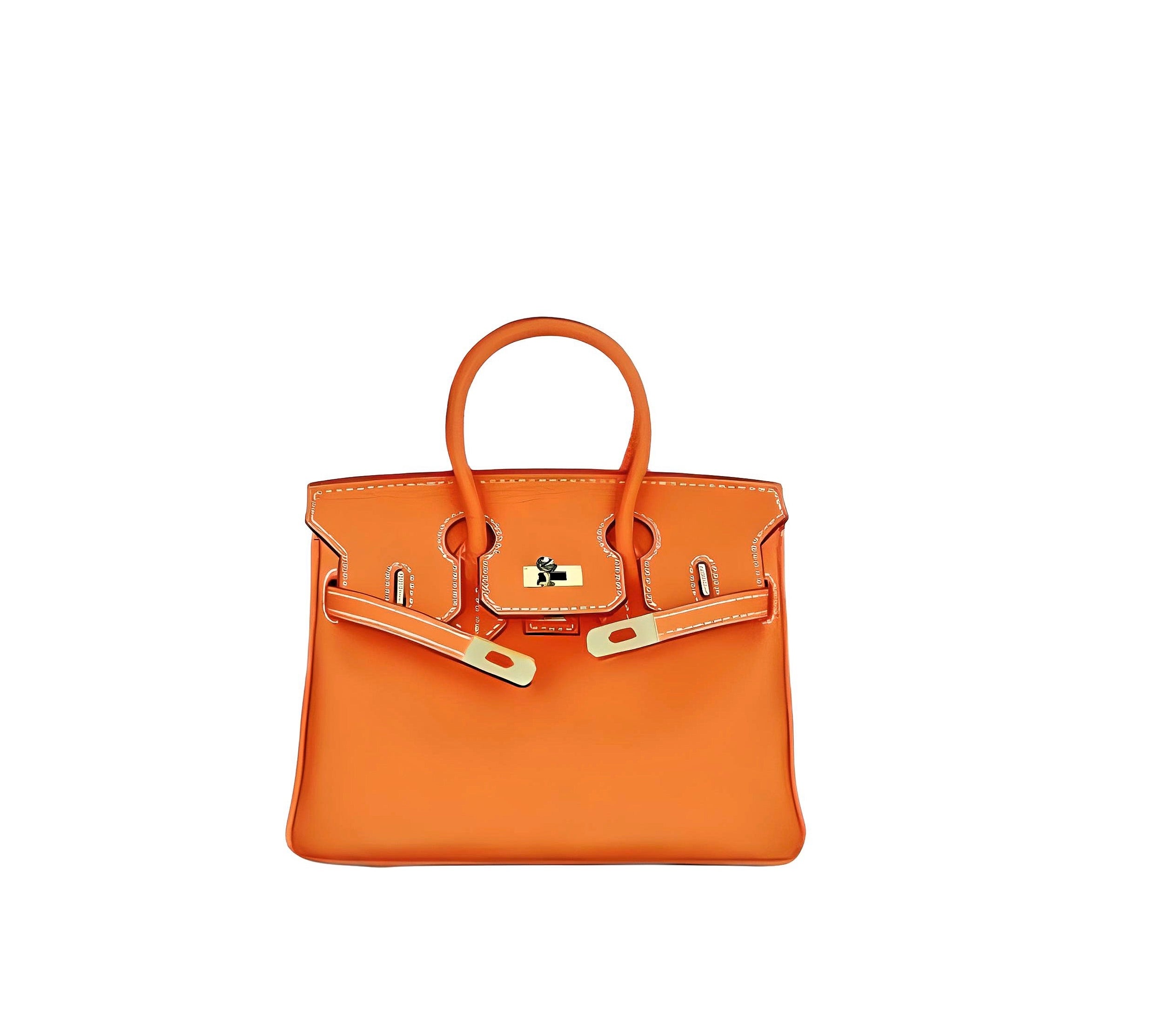 Inspired By Birkin Tote Leather Bag