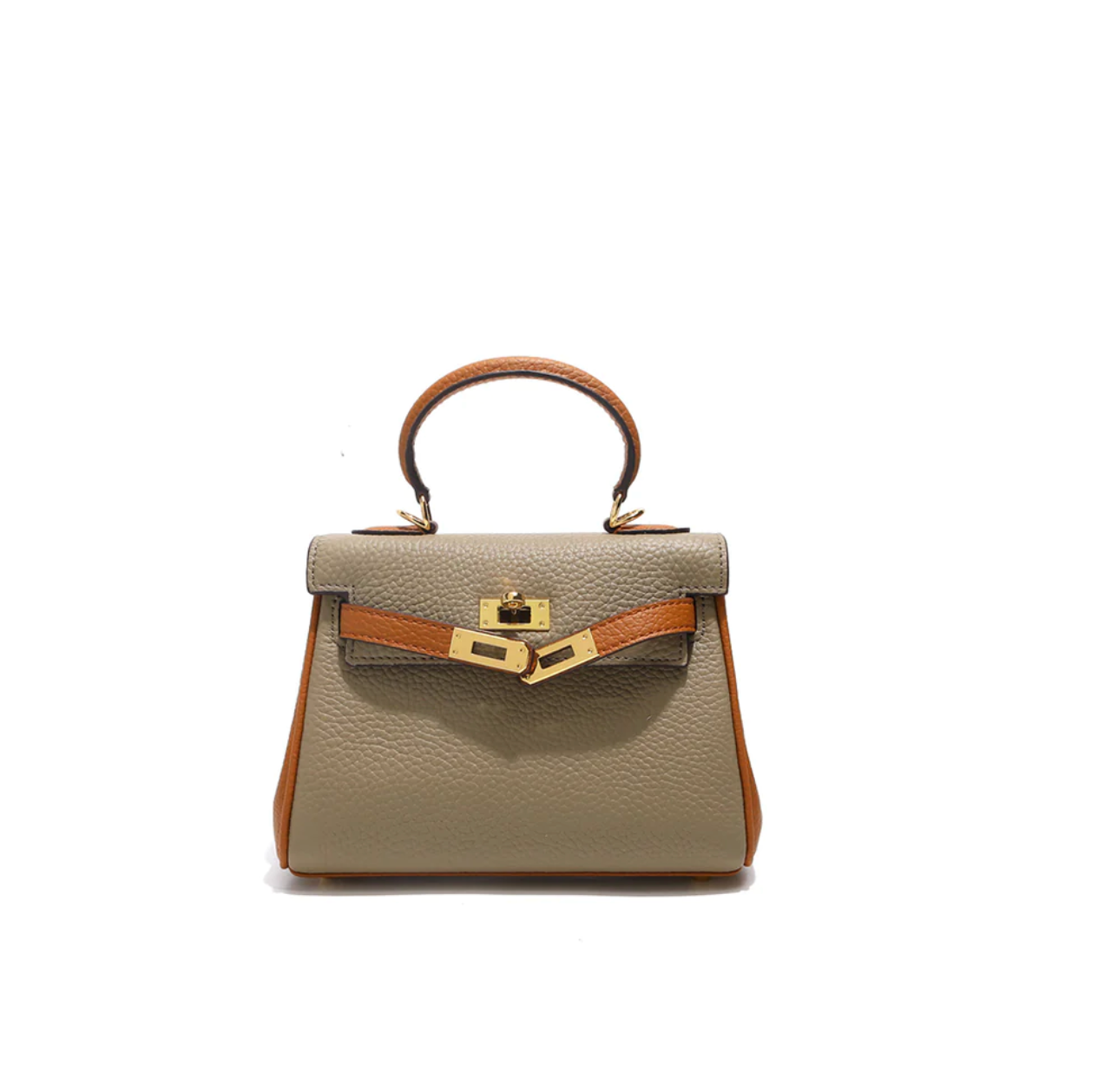 Inspired By Bicolor Mini Leather Kelly Bag