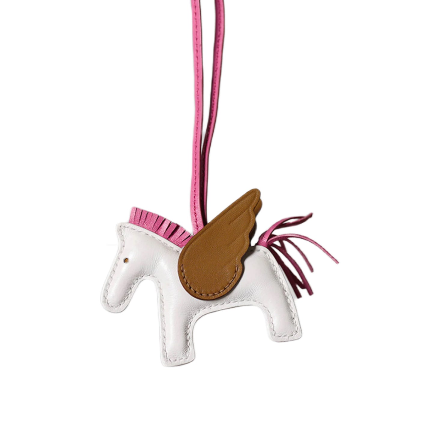 Leather Rodeo Horse Keychain