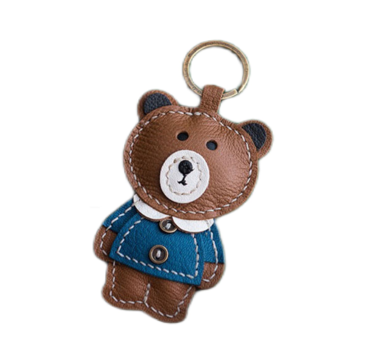 Lambskin Bear Keychain