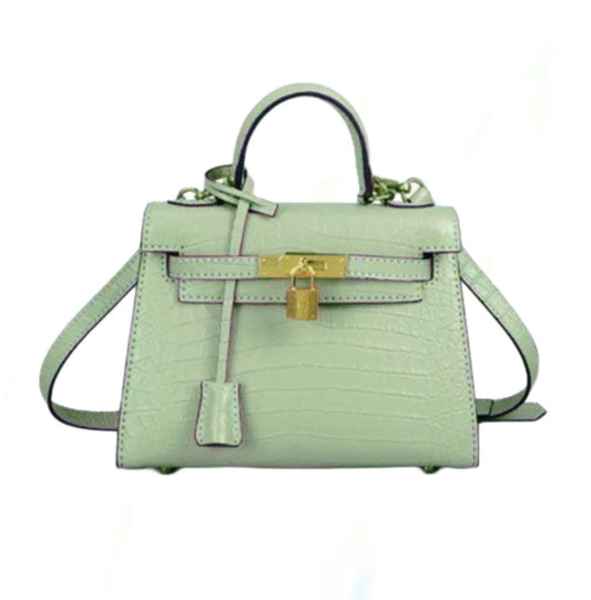 Inspired By Kelly Mini Crocodile Leather Bag