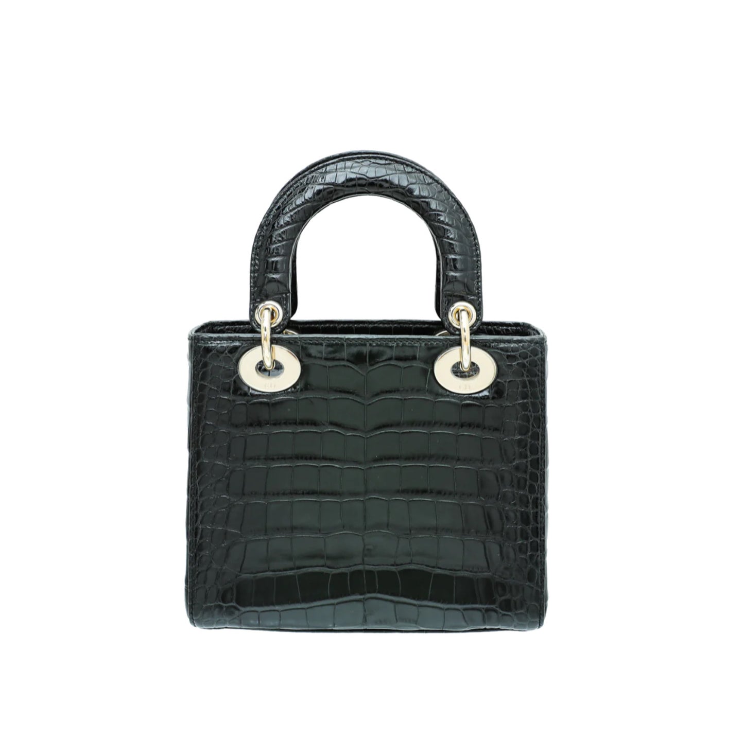 Inspired By Lady Mini Crocodile Leather Bag