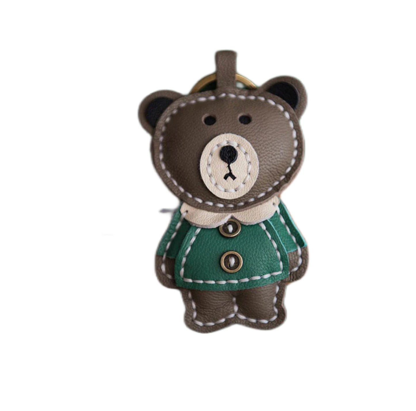 Lambskin Bear Keychain