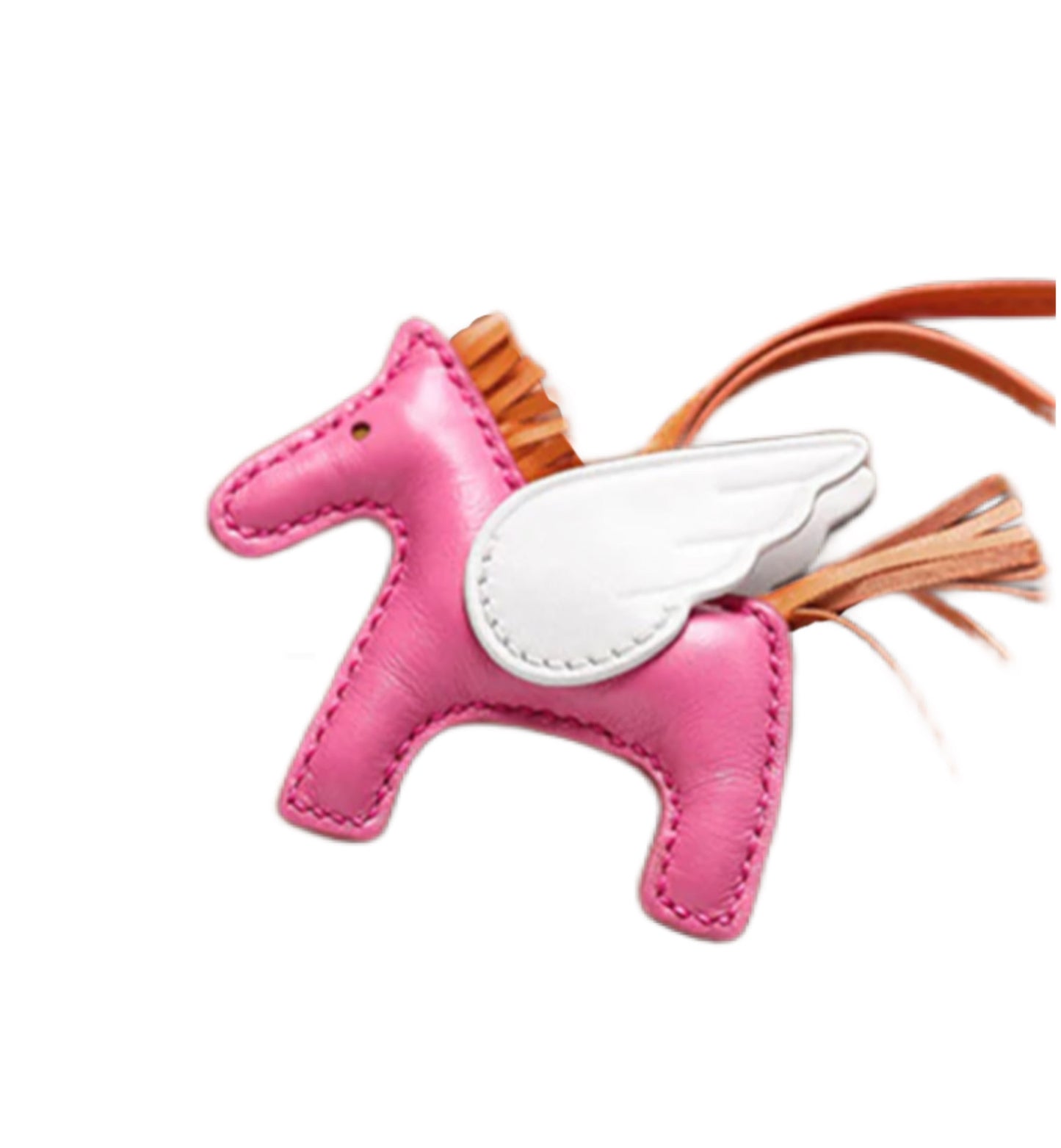 Leather Rodeo Horse Keychain